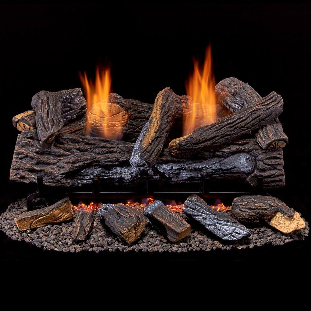 30 in. Dual Fuel Gas Log Set with Remote Control Q126