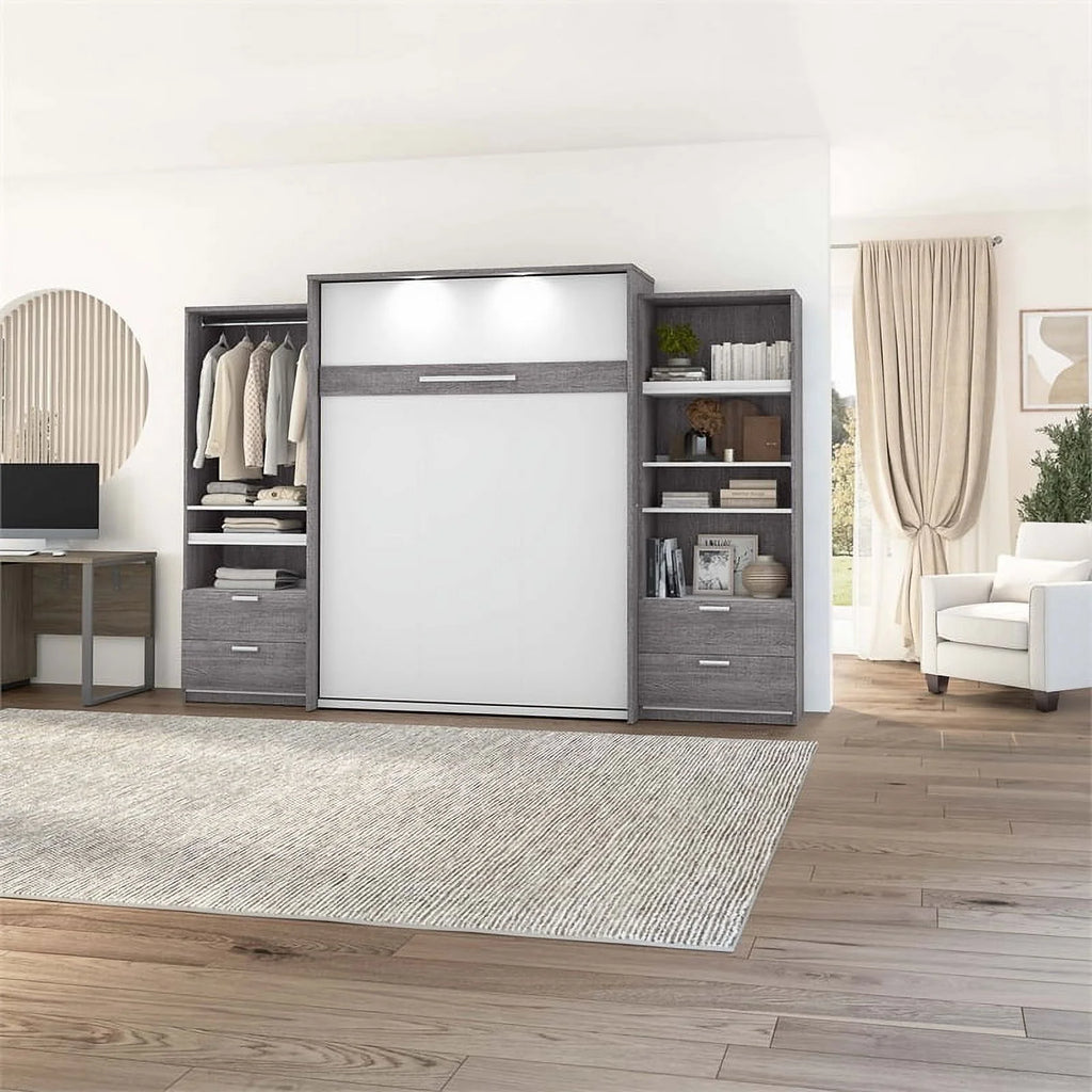 Queen Murphy Bed with Closet Organizers K6182