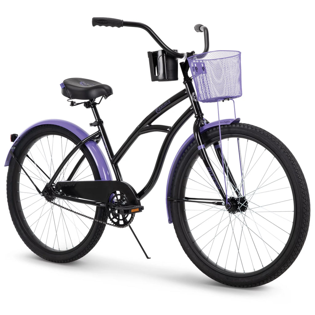Black and Purple Cruiser Bicycle J506