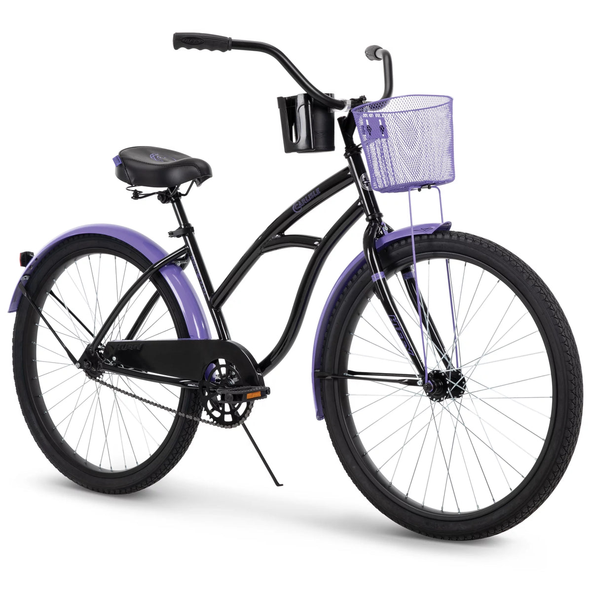 Black and Purple Cruiser Bicycle J506