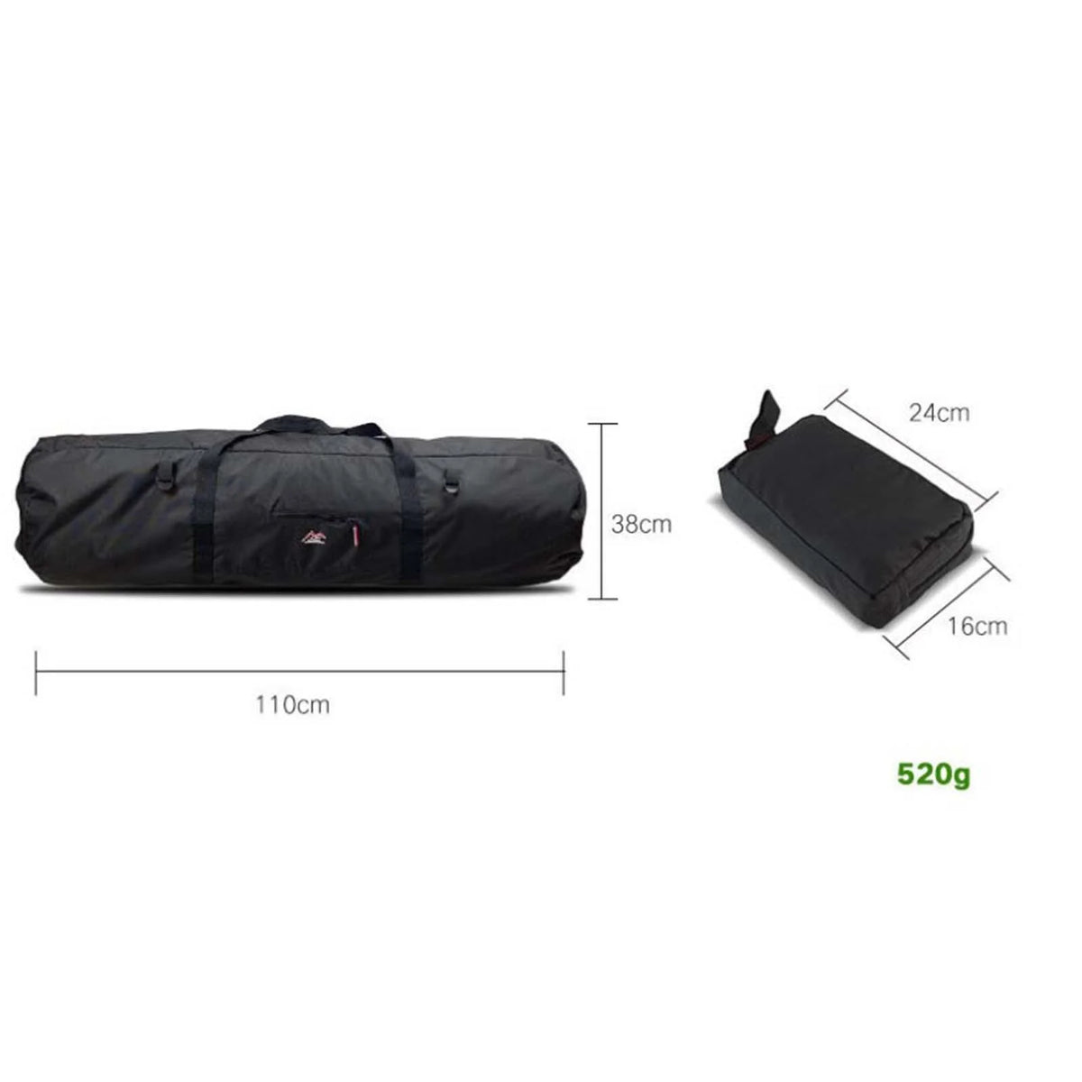 Black Camping Tent Storage Bag with Double Handles R675
