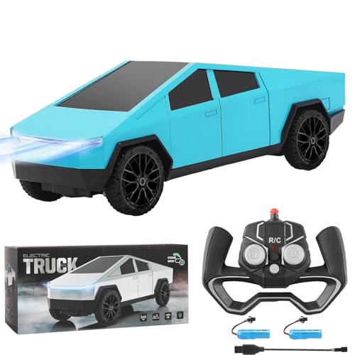 Remote Control Pickup Truck 1/24 Scale Rechargeable Blue E7088