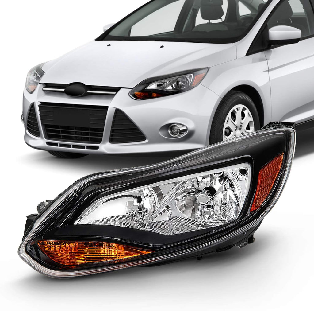 Black Trim Halogen Headlight Passenger Right Replacement Pack of 2 G466135