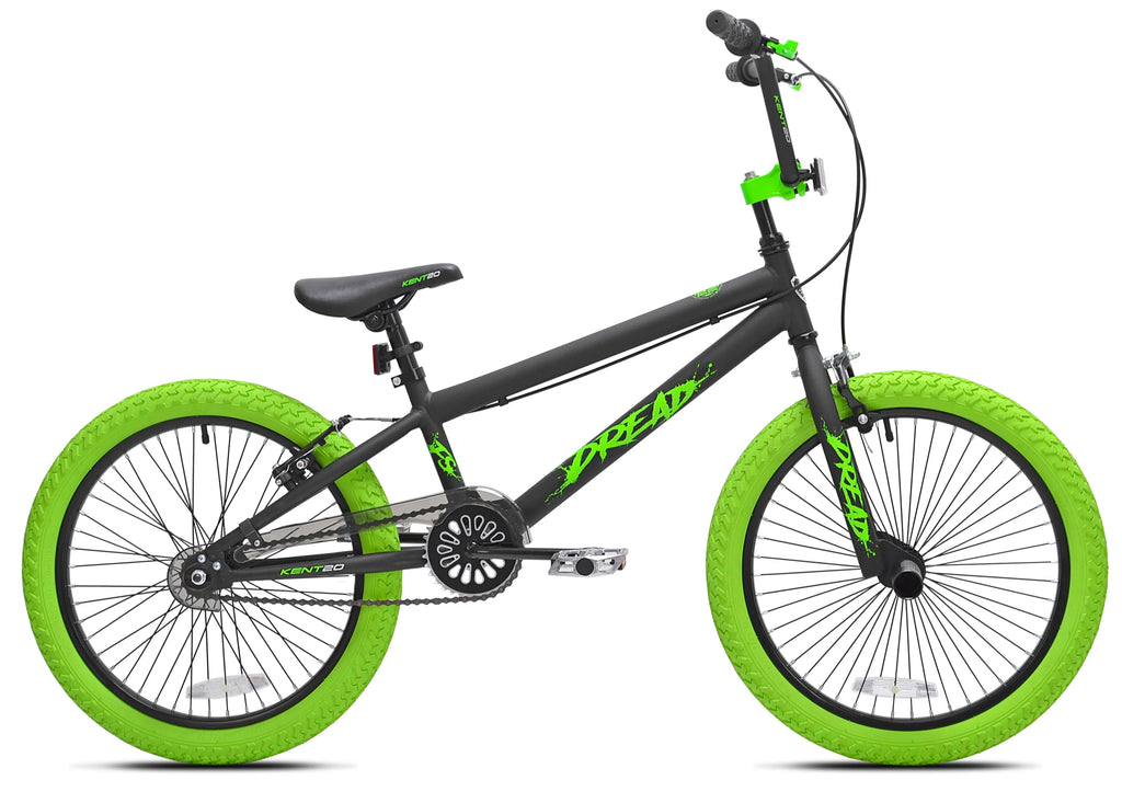 20 in. Green and Black BMX Bike B157