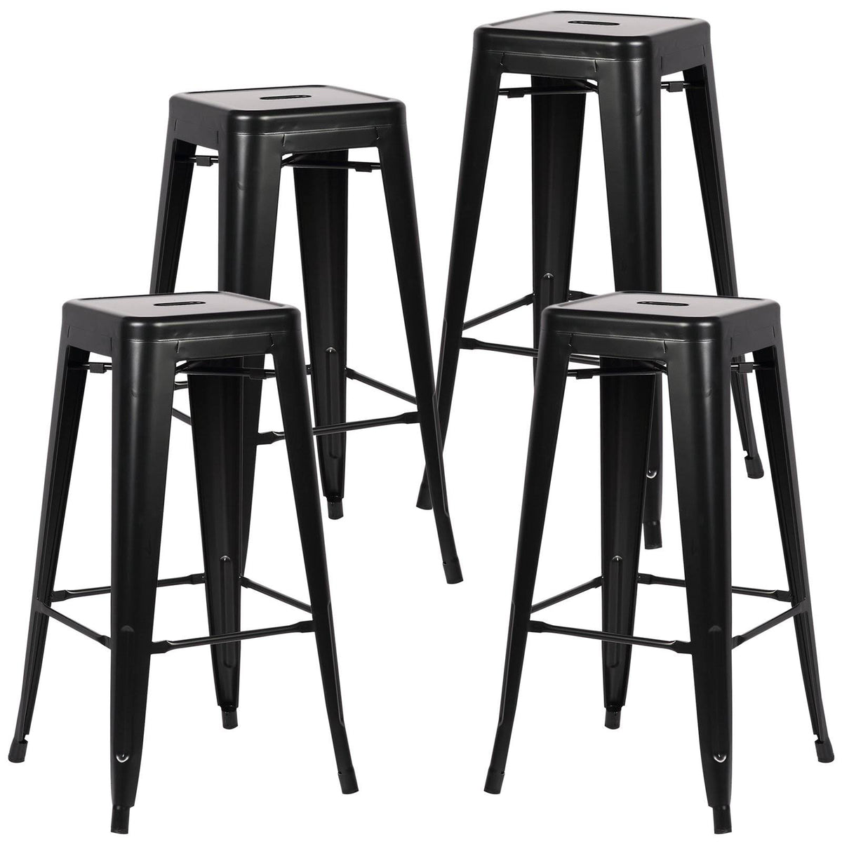 Black Bar Stool Set of 4 A7721