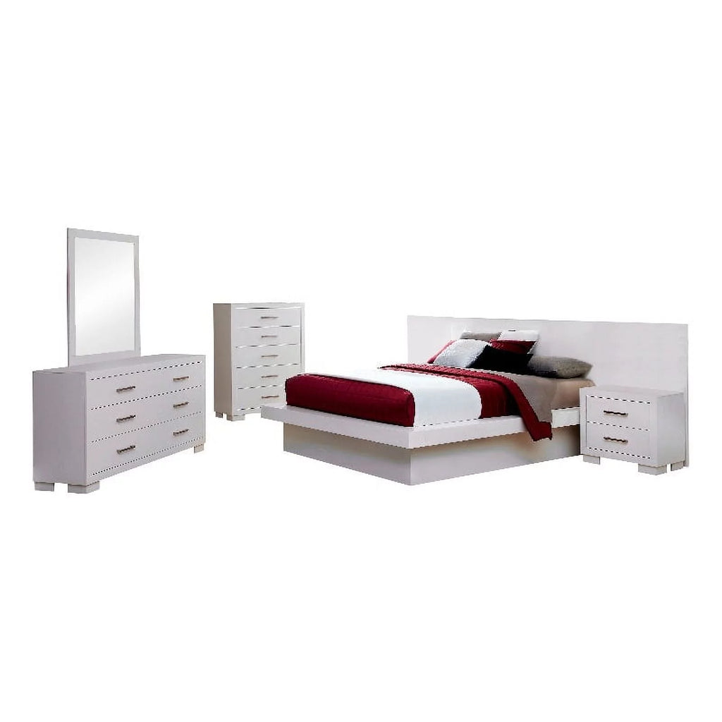 White 6-Piece Wood California King Bedroom Set K387458