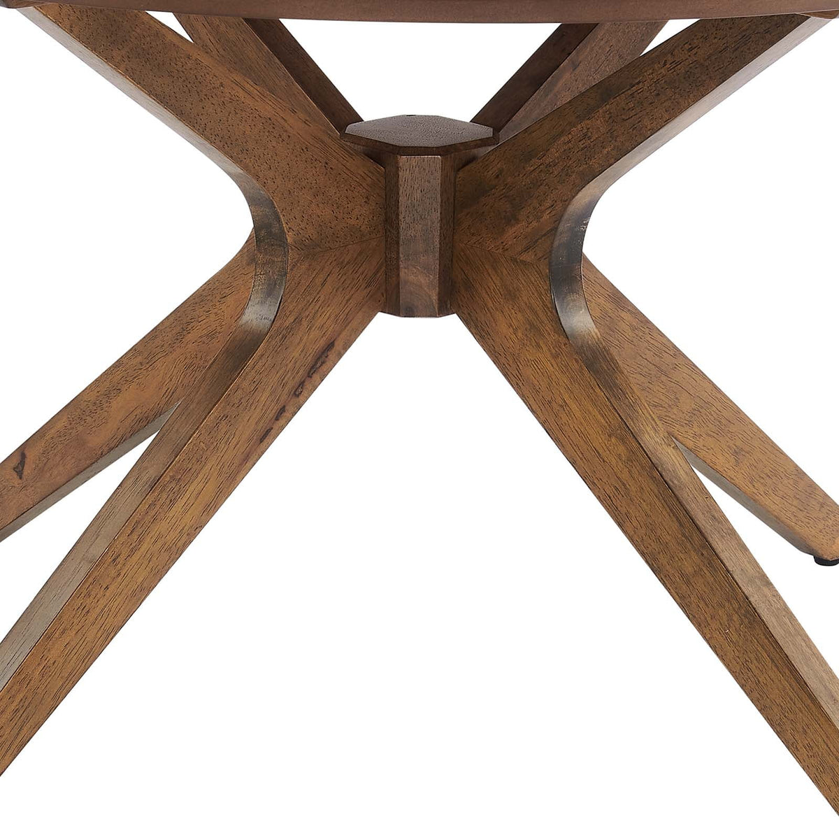 Round Wood Coffee Table in Walnut Z576