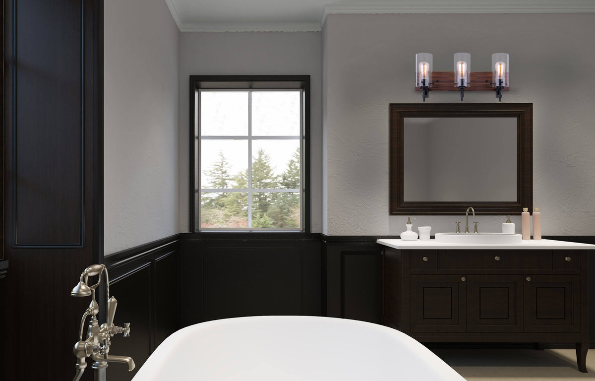 Black 3 Light Vanity S82527