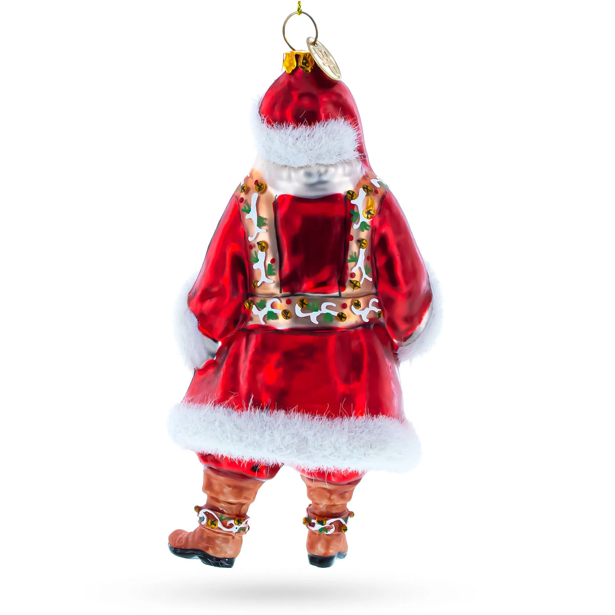 Festive Blown Glass Christmas Ornament B2505