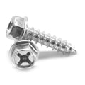 #8-18 x 3/4 Sheet Metal Screw Phillips Hex Washer Head Zinc Plated J43898