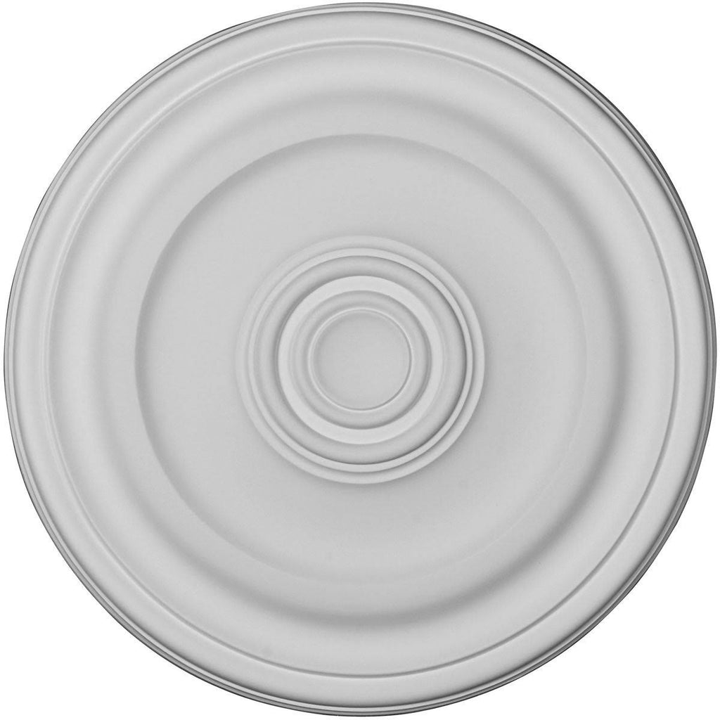 Traditional Ceiling Medallion Hand-Painted Warm Silver Q2111