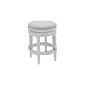 Alabaster White Fabric Counter Stool J6884