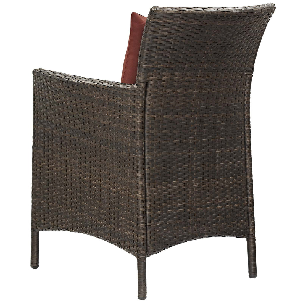 Set of 2 Brown Rattan Wicker Dining Chairs K25922