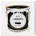 Black Fashion Paint Noir Glam Canvas Q5029