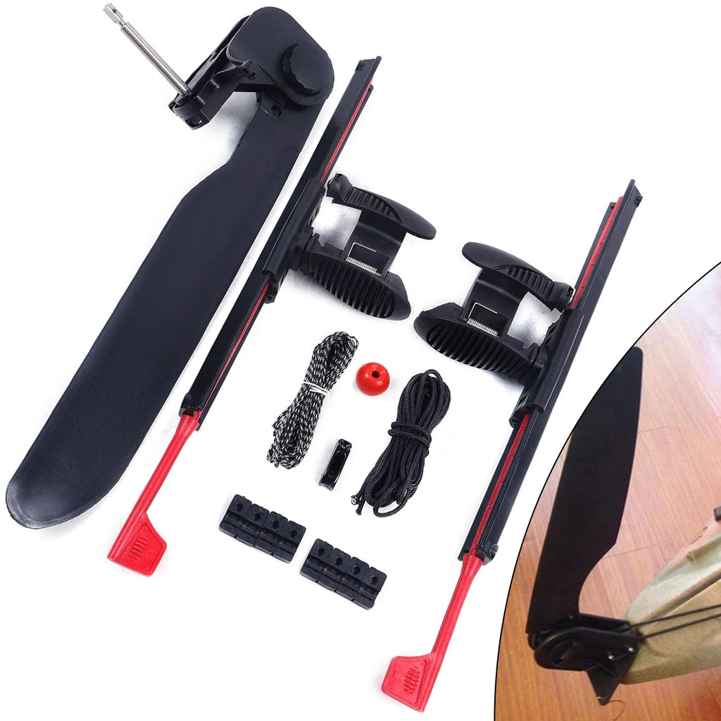 2Pcs Adjustable Kayak Foot Braces Pedals with Rudder Foot Control System J26225