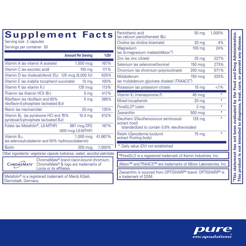 PureResponse Multivitamin 60 Capsules K546