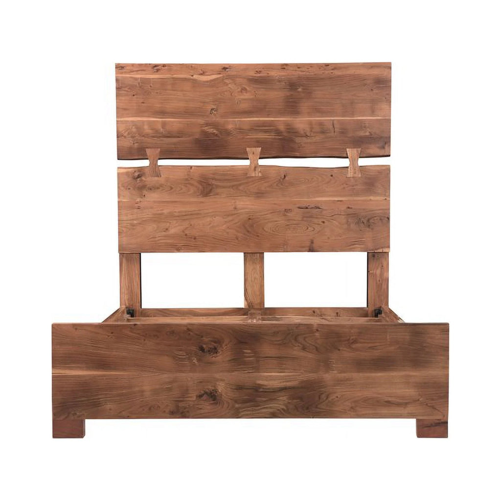 Solid Wood Queen Panel Bed E448