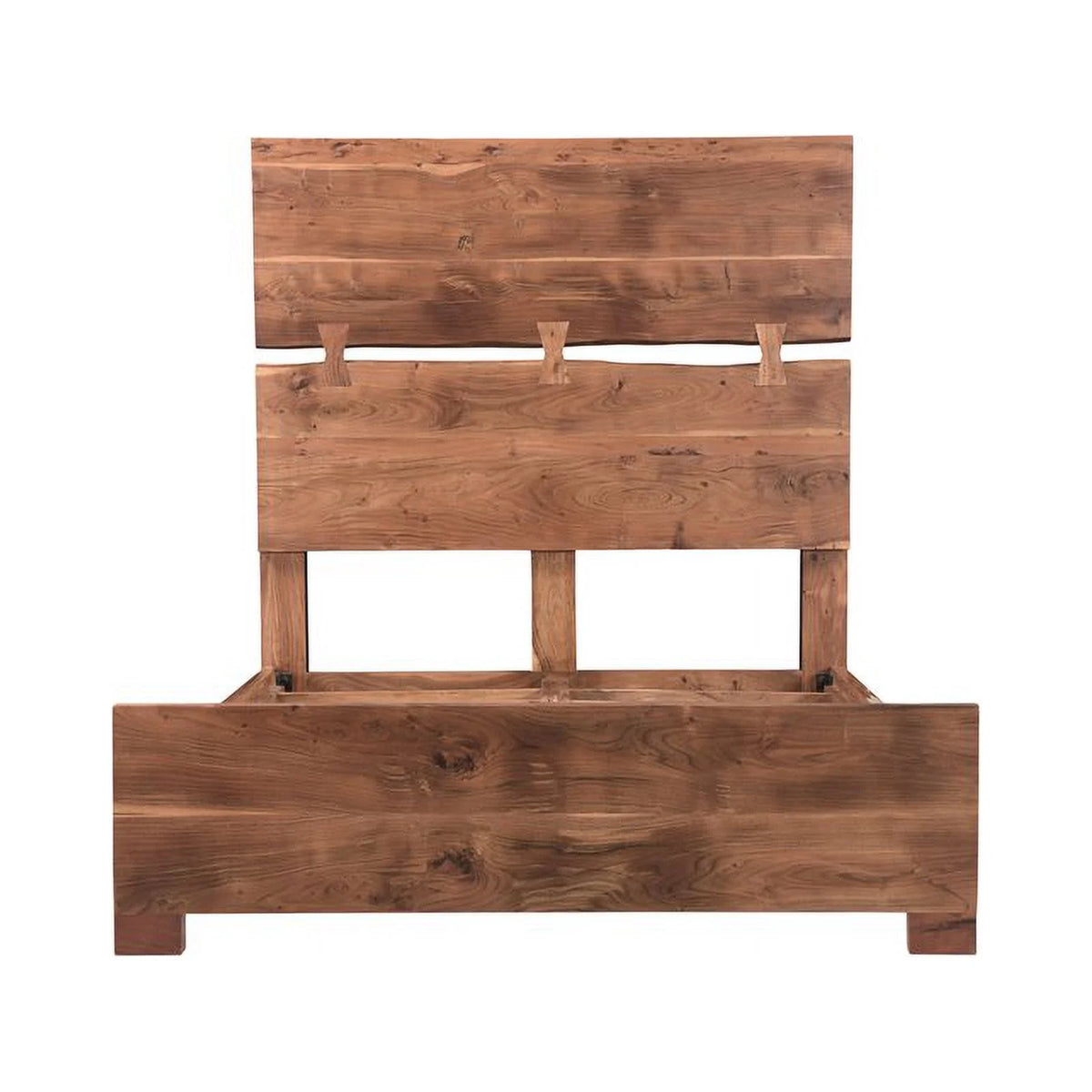 Solid Wood Queen Panel Bed E448