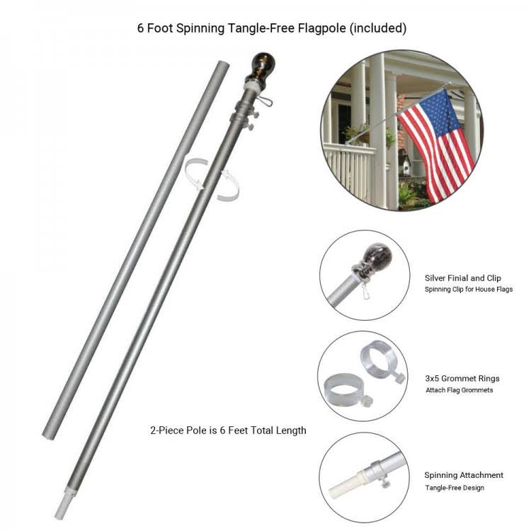 Flag Bracket and Pole Set E228716