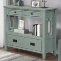 36'' Pine Wood Console Table with 4 Drawers C877737