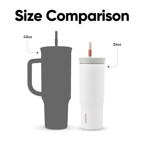 Stainless Steel Insulated Travel Tumbler with Straw, 24 oz W92903