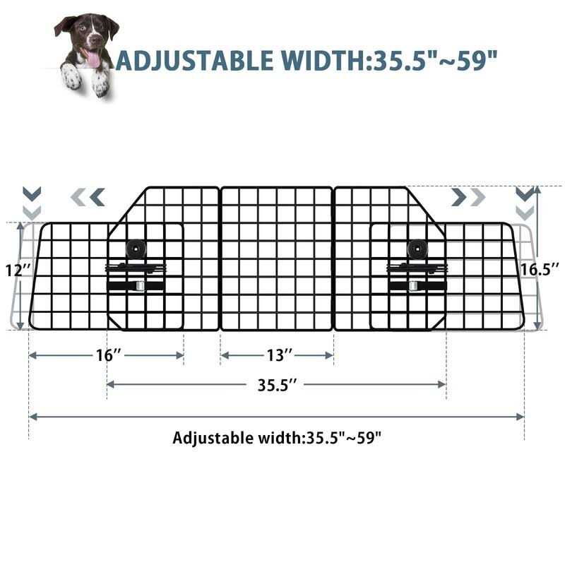 Adjustable Dog Car Barrier for SUVs Cars Trucks X462616