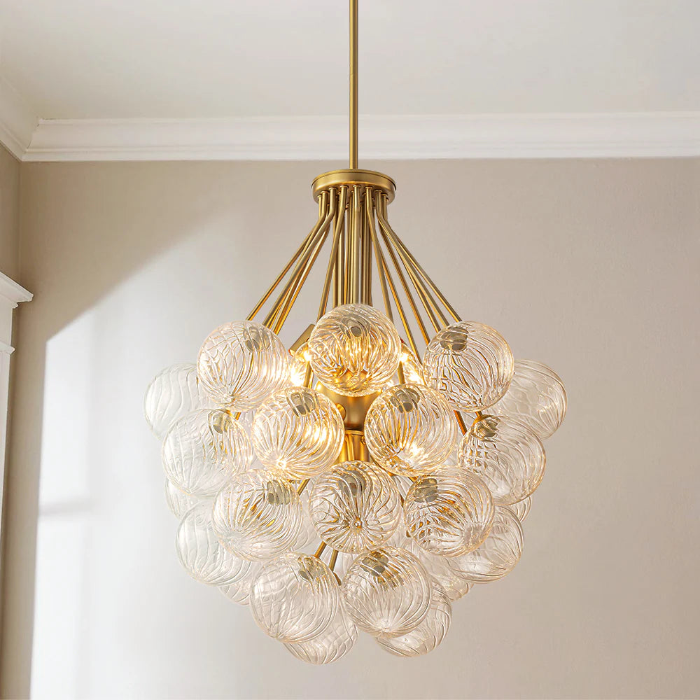 12-Light Glass Globe Sputnik Chandelier T281