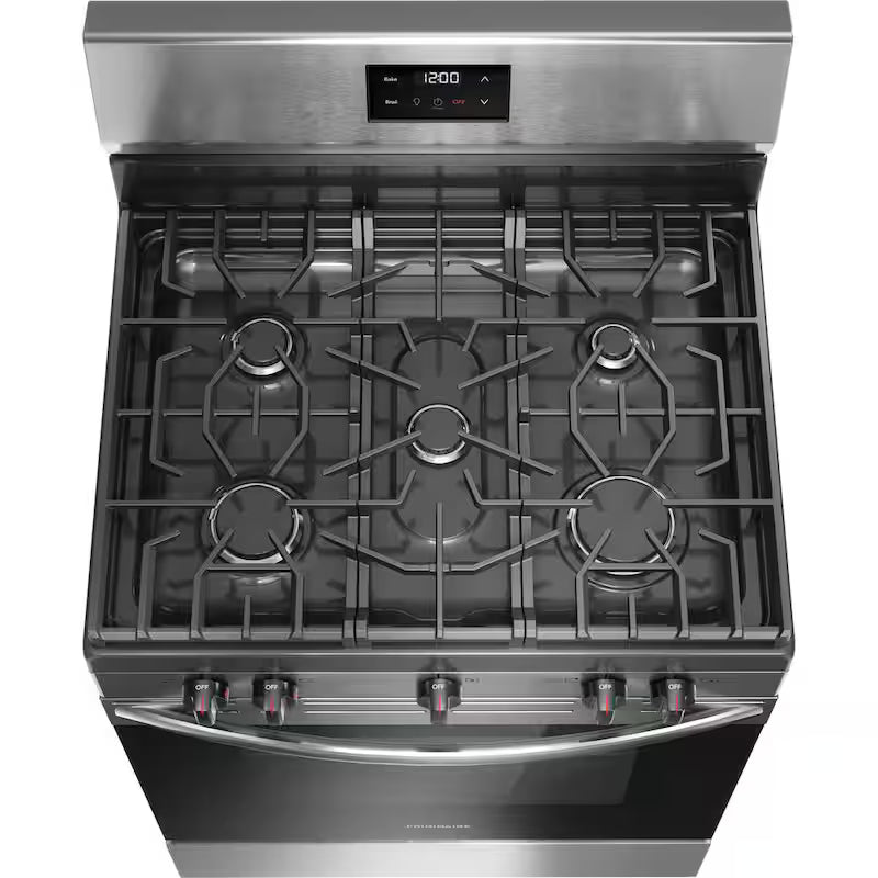 5 Burner Freestanding Gas Range in Stainless Steel P5512