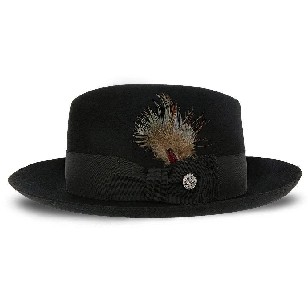 Beaver Fur Felt Fedora Hat E85151