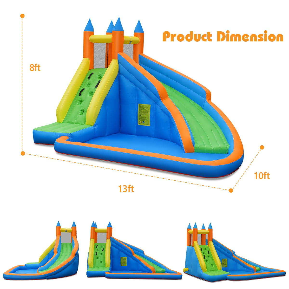 Inflatable Bounce House Water Slide with Blower J834