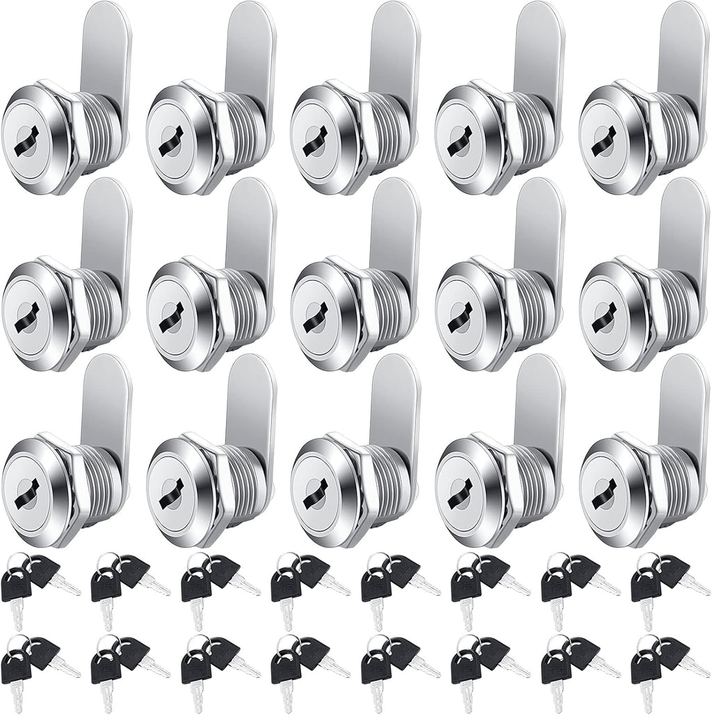 16 Pieces Keyed Alike Zinc Alloy Cam Lock with 32 Keys D637