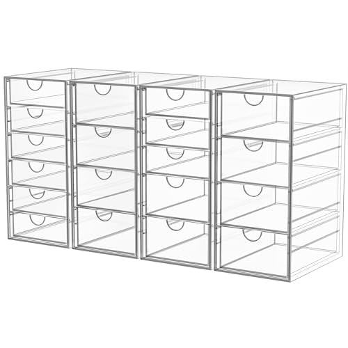 19 Drawer Clear Acrylic Makeup Organizer G79007