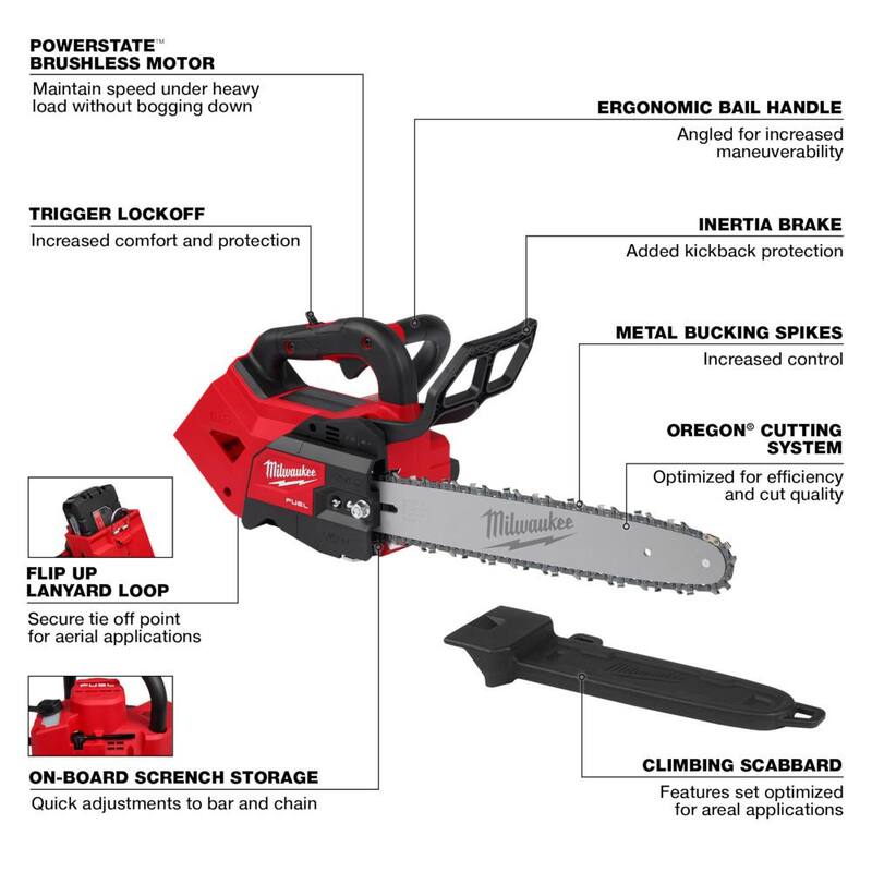 14 in. Cordless Battery Chainsaw with 8.0 Ah Battery U336780