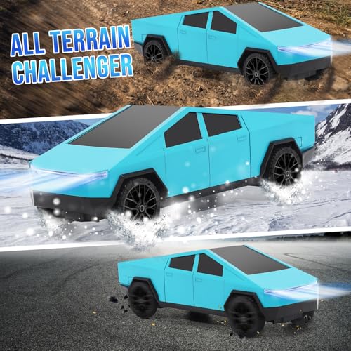 Remote Control Pickup Truck 1/24 Scale Rechargeable Blue E7088
