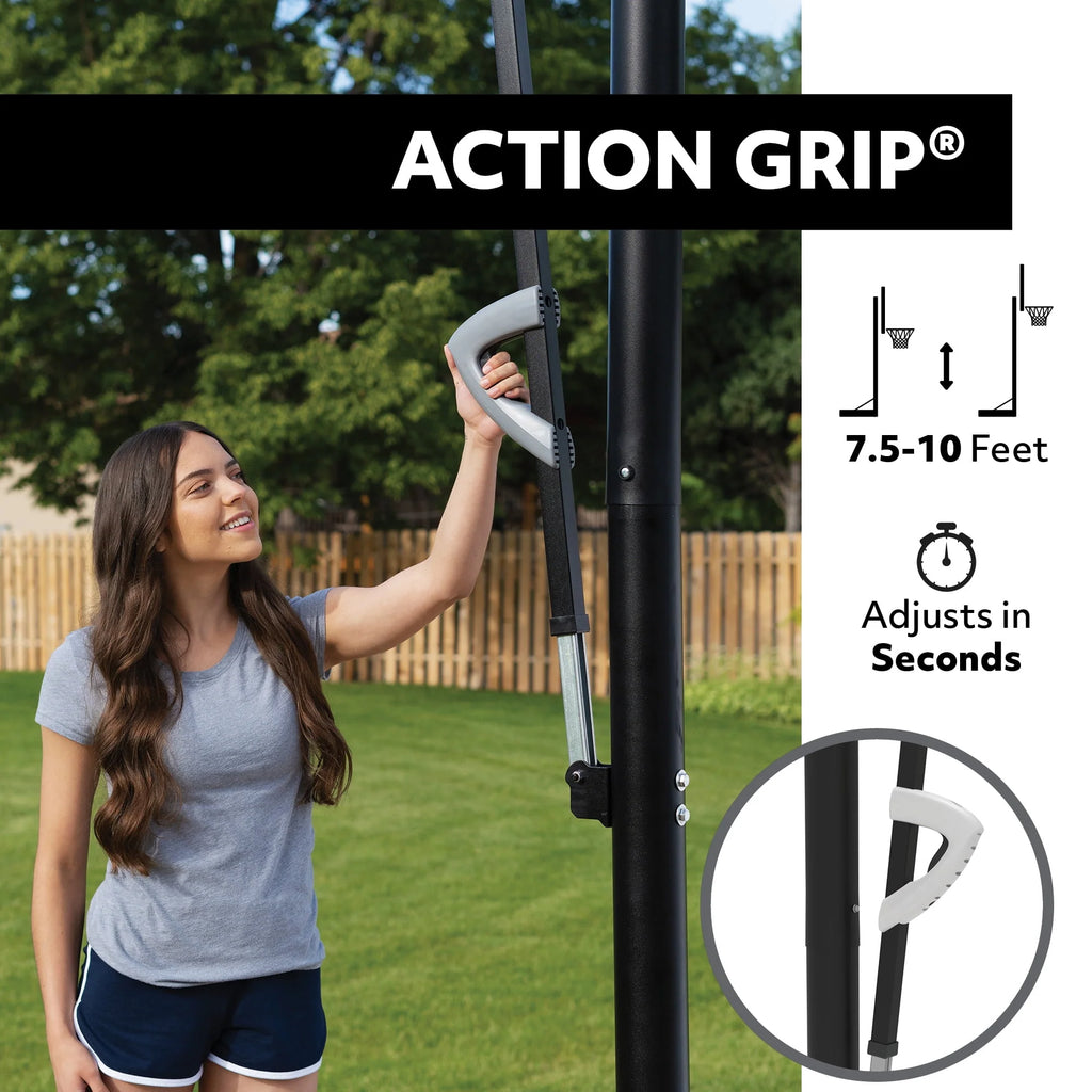 Adjustable Inground Basketball Hoop 50 inch Polycarbonate Z713