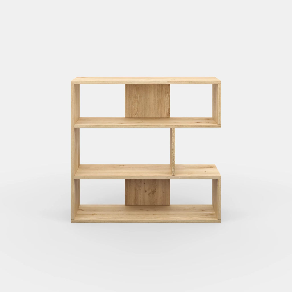 3 Tier Open Shelf Oak Bookcase M2401