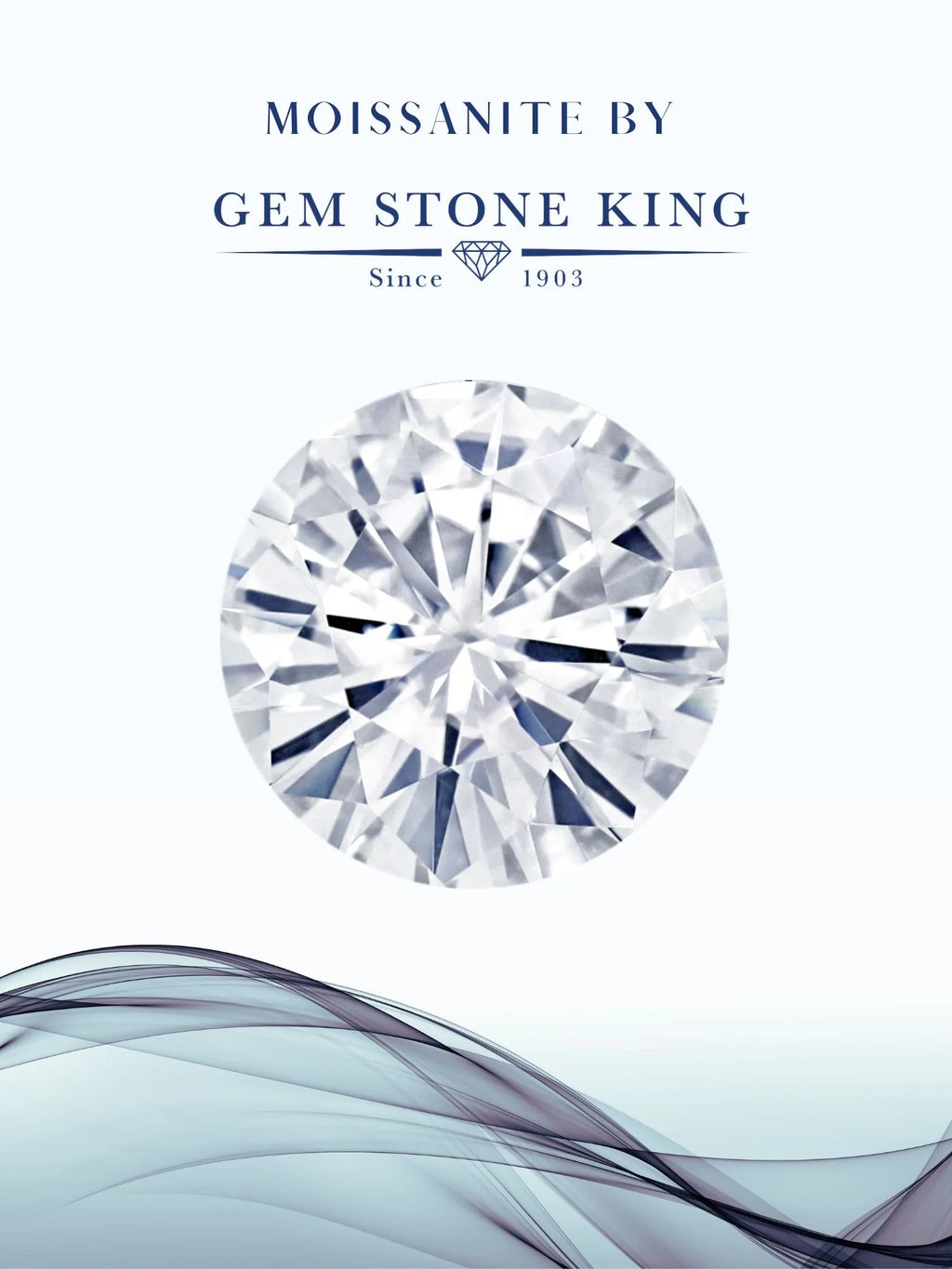 925 Sterling Silver White Moissanite Engagement Ring N1563