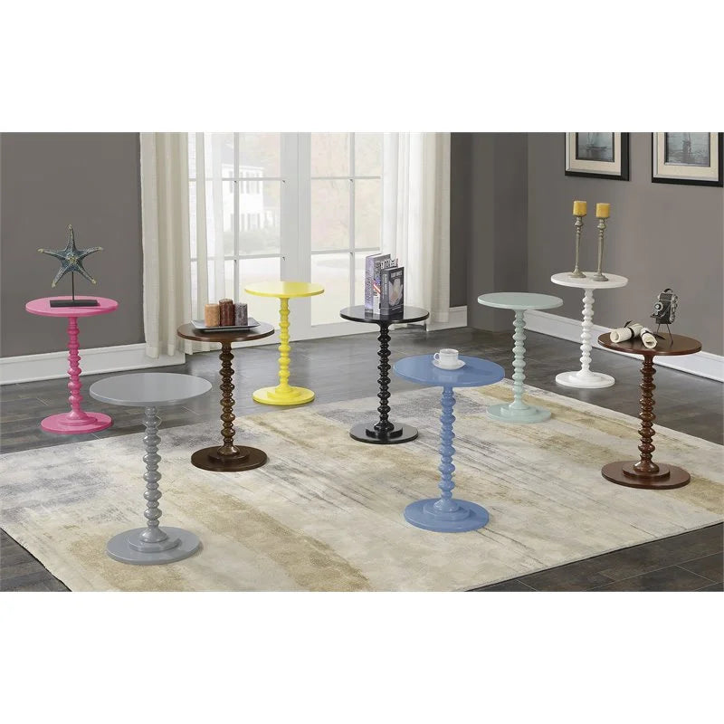 Pink Painted Spindle Table Q9019