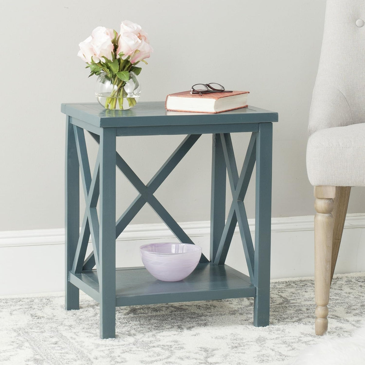 Cross Back End Table D63551
