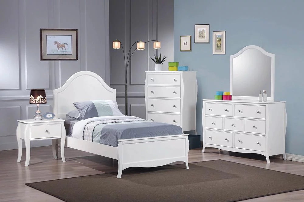 White 4-piece Full Panel Bedroom Set A3956