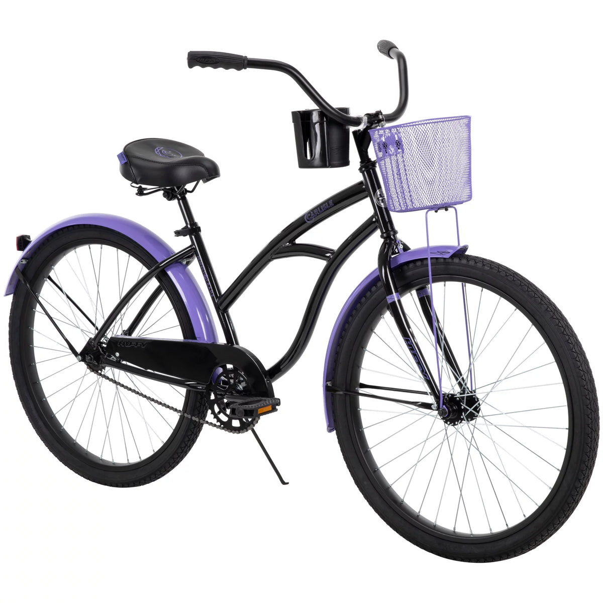 Black and Purple Cruiser Bicycle J506