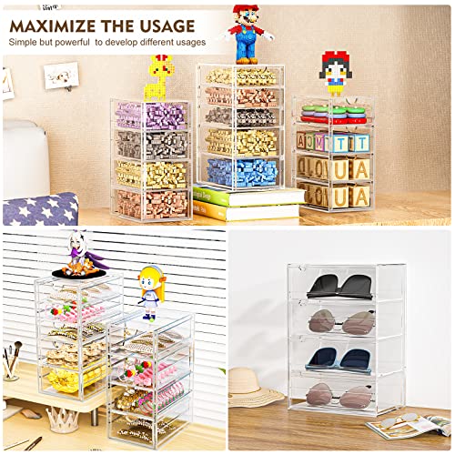 19 Drawer Clear Acrylic Makeup Organizer G79007