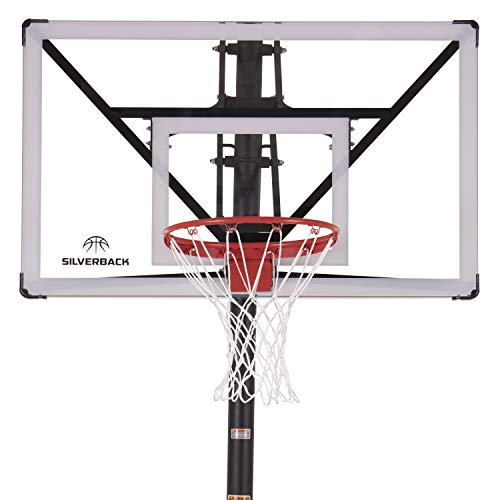 54" and 60" In-Ground Basketball Hoops with Adjustable-Height Basketball Goal Backboard X920