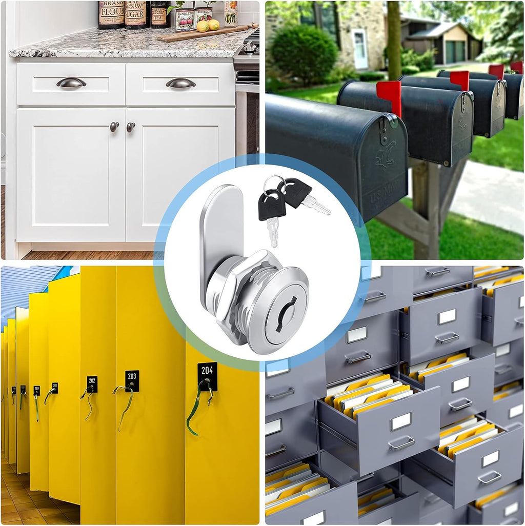 16 Pieces Keyed Alike Zinc Alloy Cam Lock with 32 Keys D637