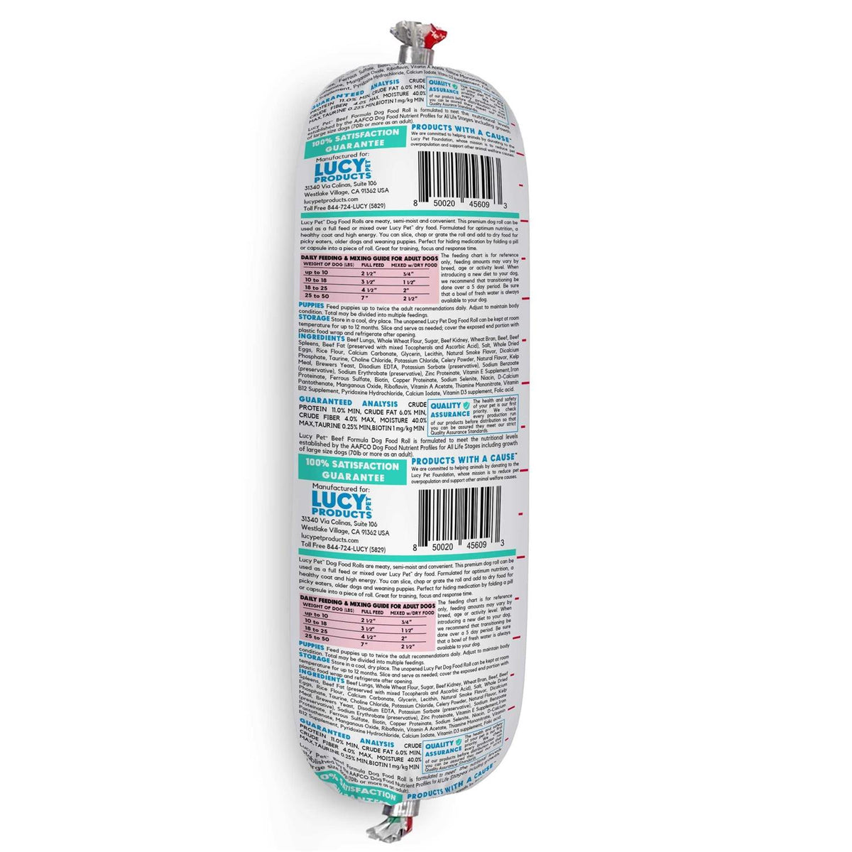 Beef Dog Food Roll V859055