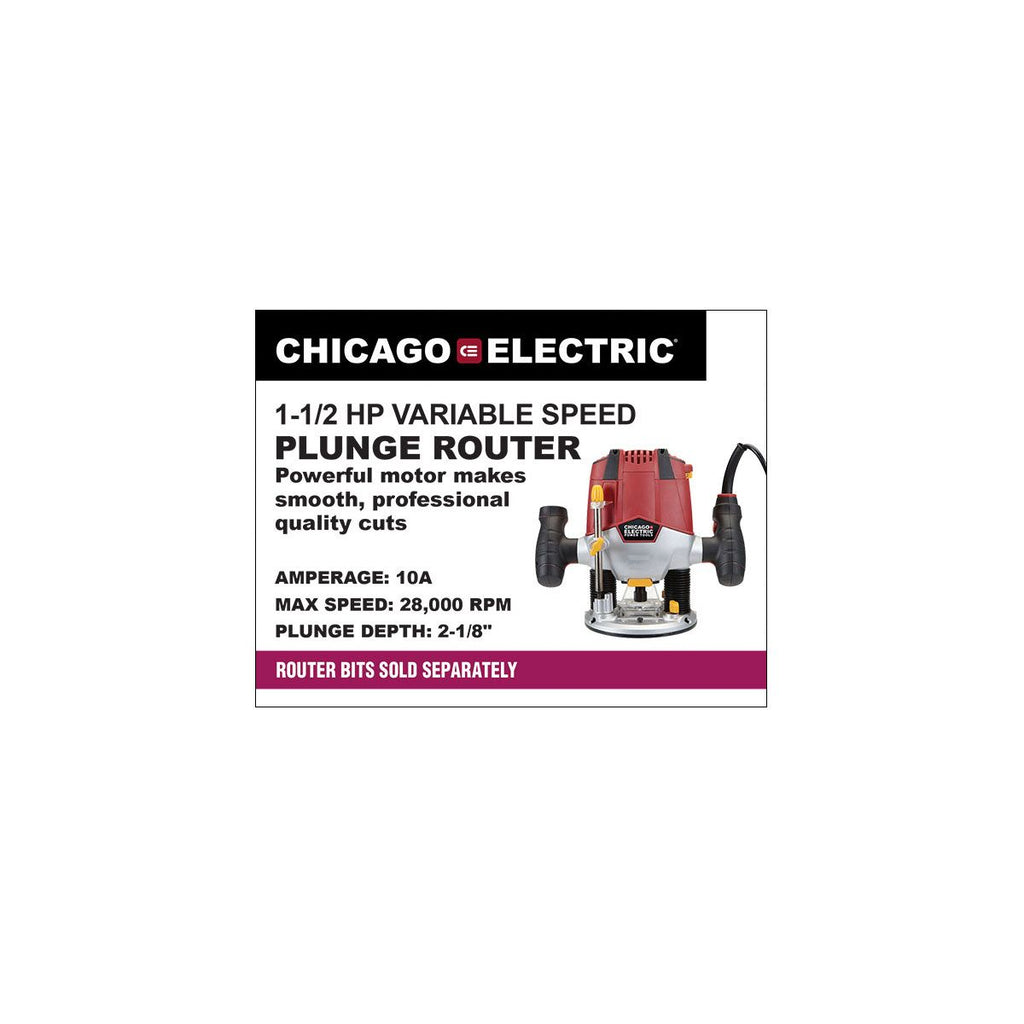 10 Amp Variable Speed Plunge Router O279342