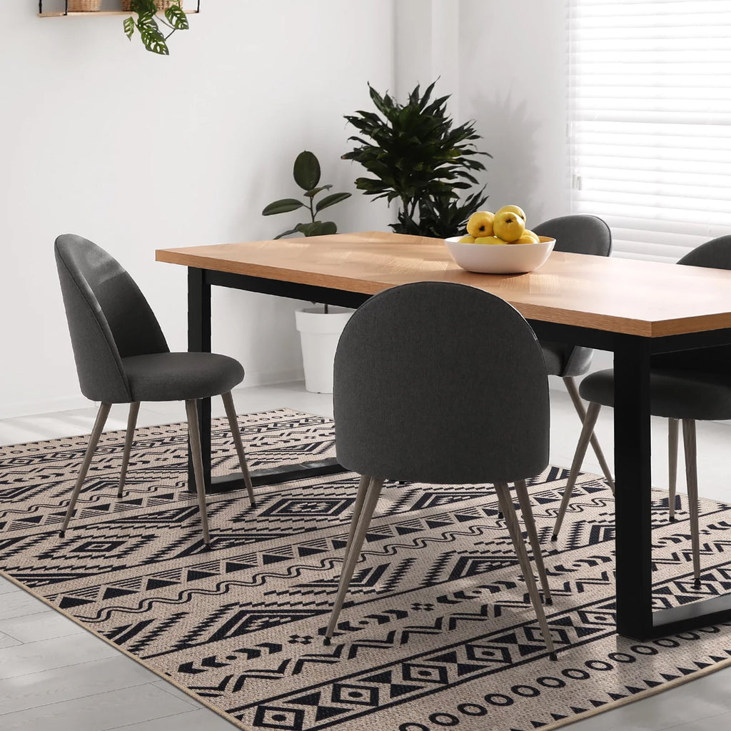 6x9 Washable Non-Slip Geometric Area Rug O731