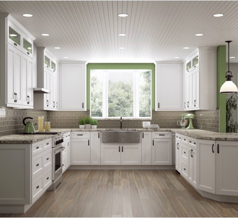 White 2 Doors 2 Shelves Wall Cabinet High-Density Fiberboard O85283