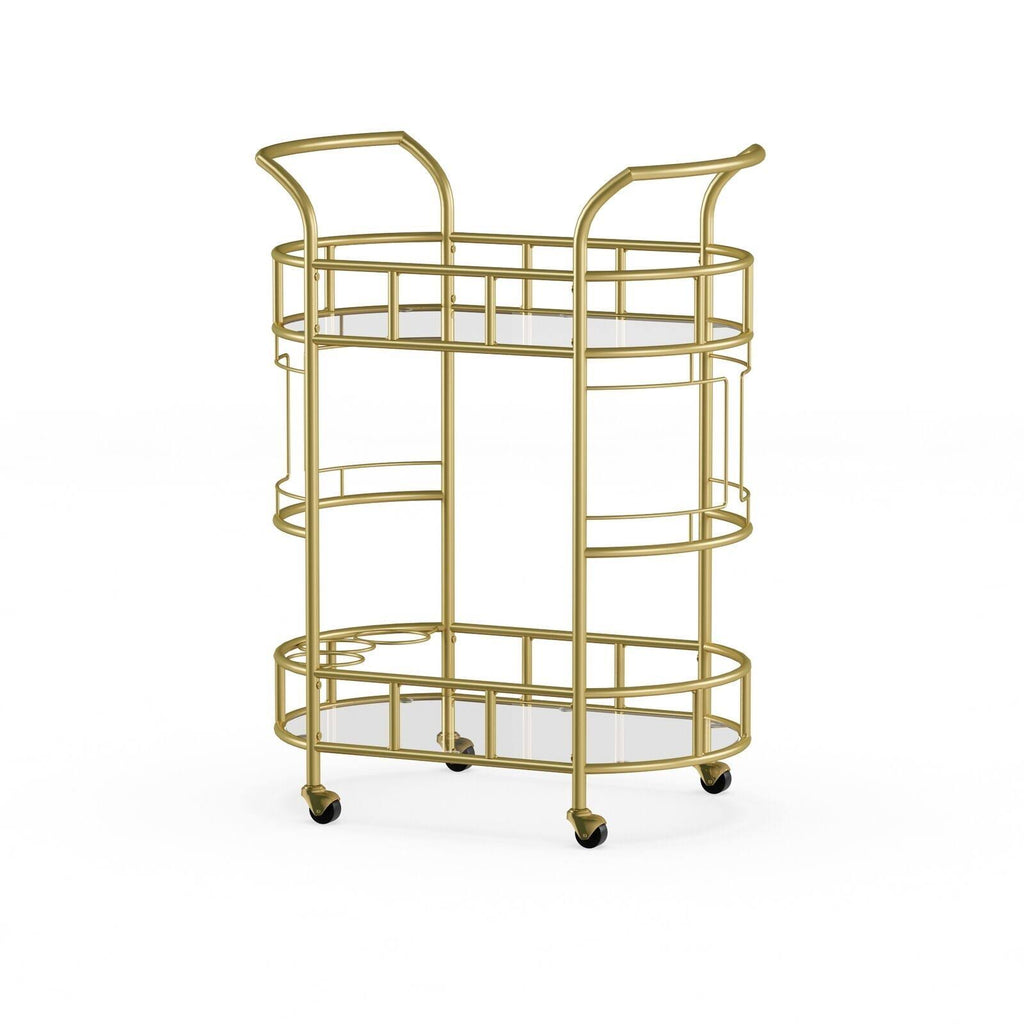 Gold 2-Tier Bar Cart G56422