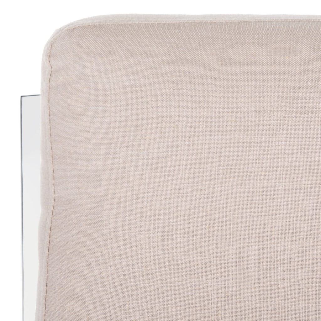 Beige Tufted Linen Accent Chair O4182